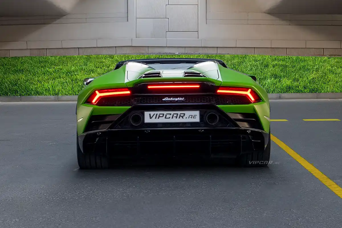 Lamborghini Huracan Green Back View