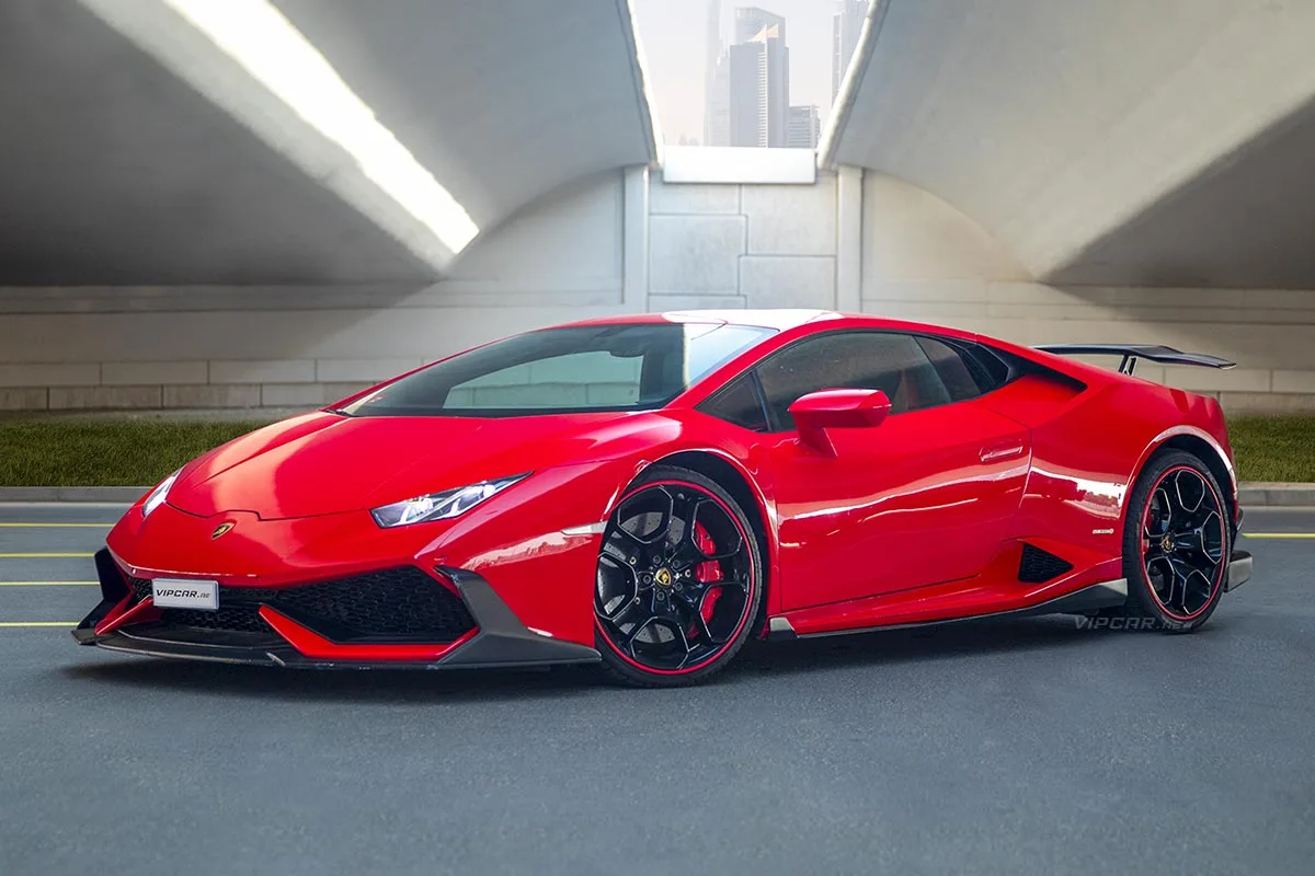 Lamborghini-Huracan-Red-Front-Side