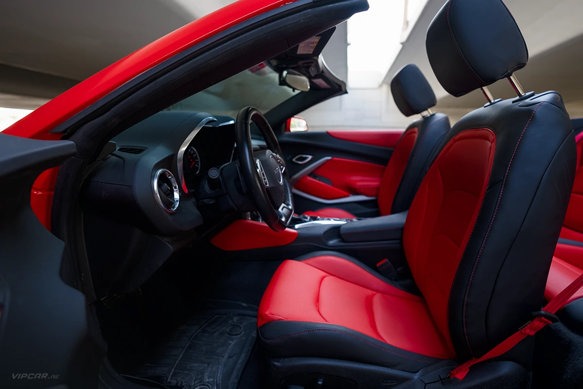 Chevrolet Camaro Red Interior Front Seats