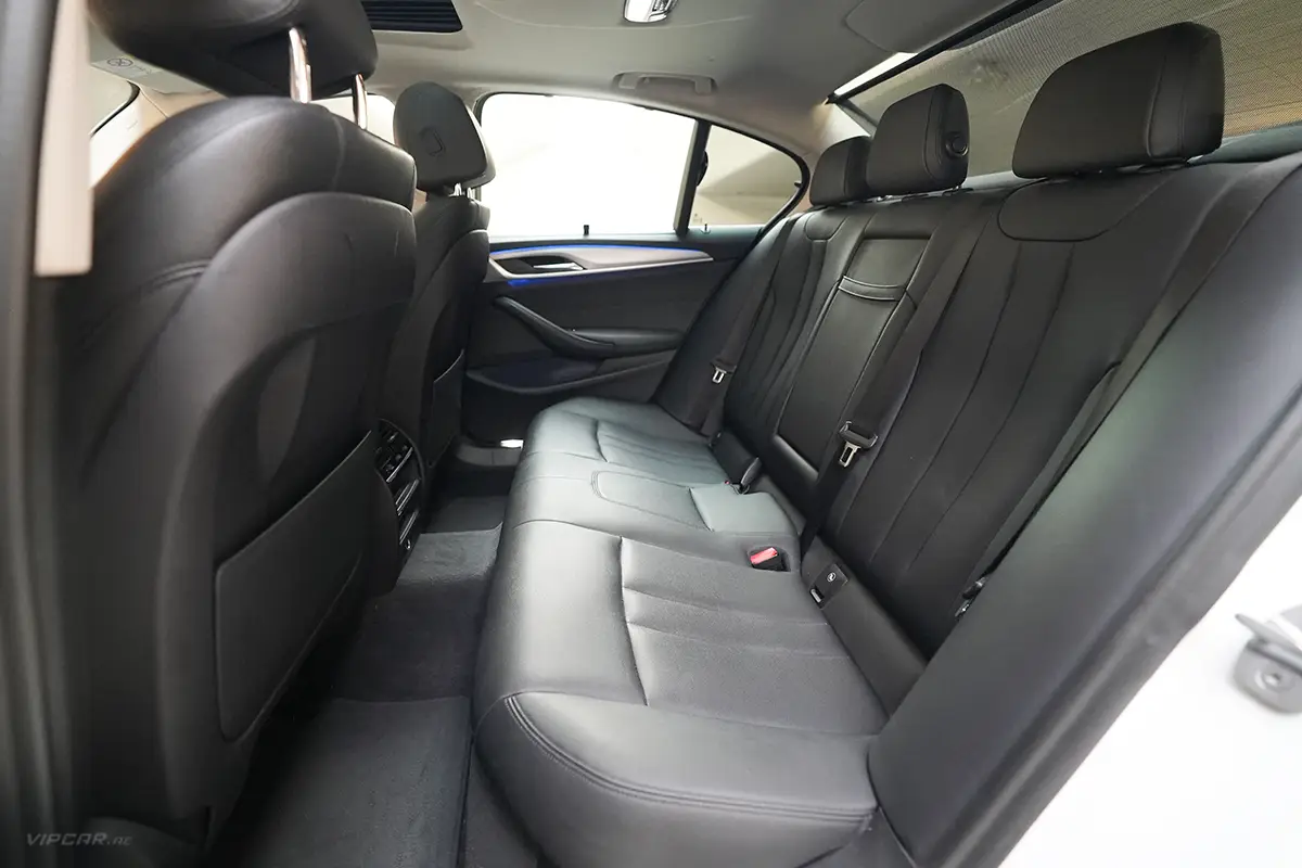 BMW 520I White Interior Back Seats