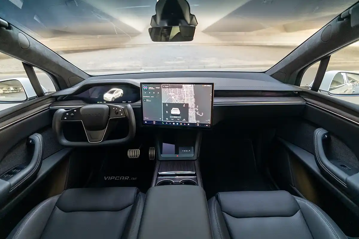Tesla Interior Front seats and Dashboard Steering