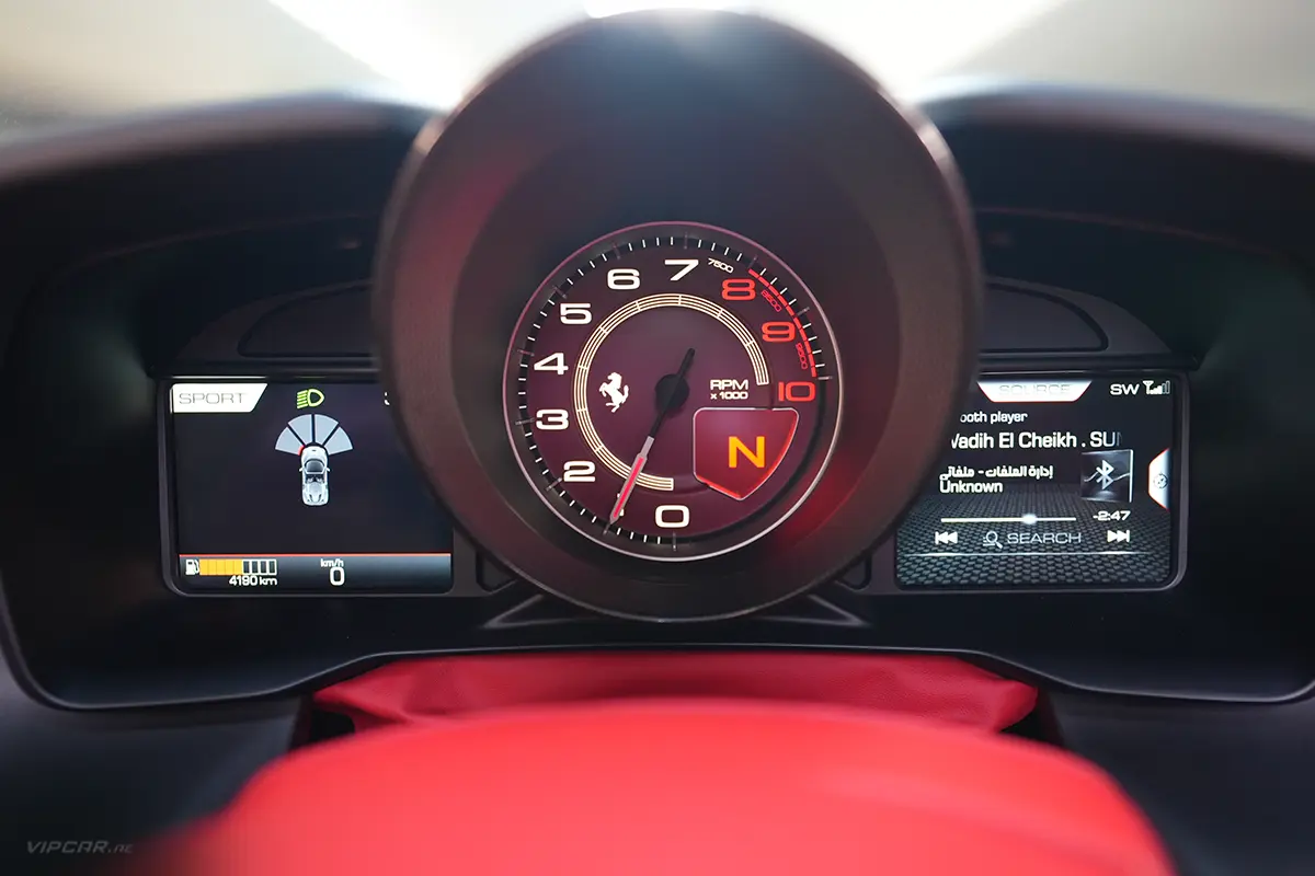Ferrari F8 Speedometer