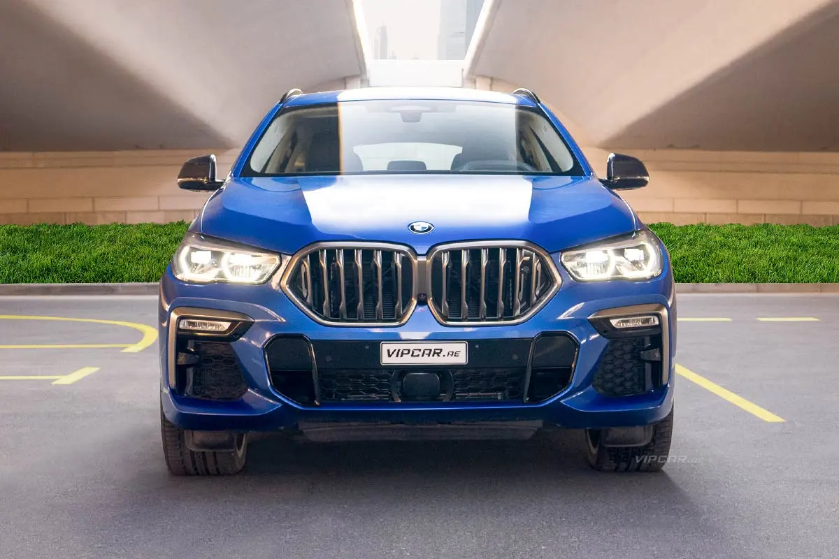 BMW-X6-Blue-Front
