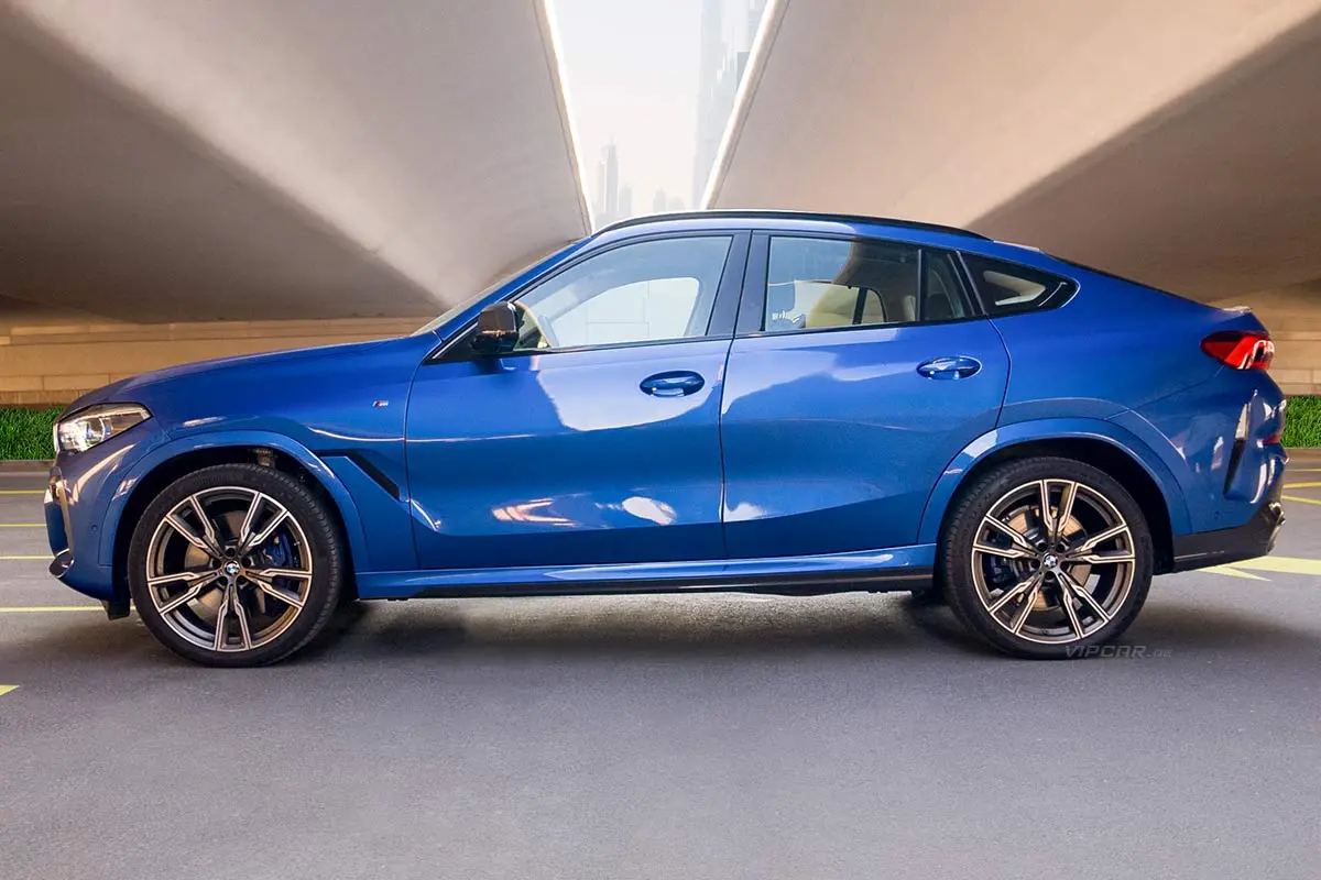BMW-X6-Blue-Side