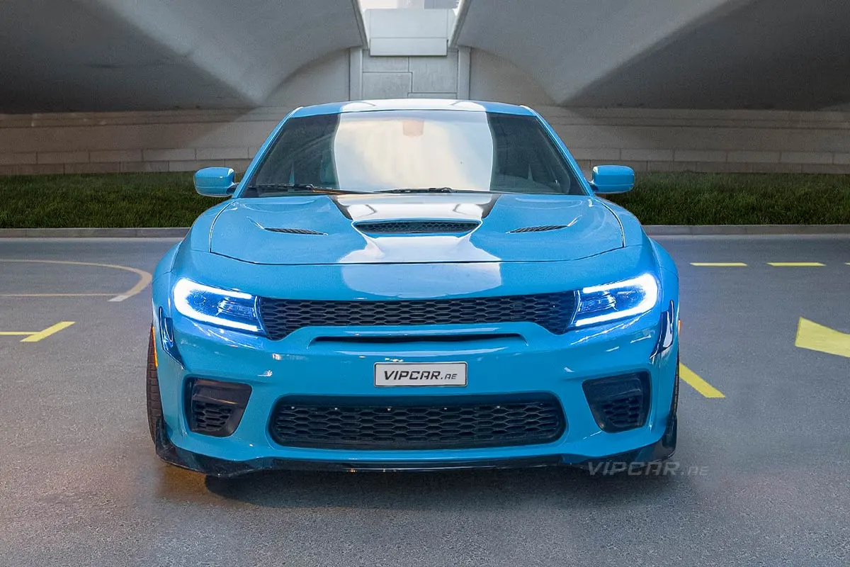 Dodge-Charger-SRT-Blue-Front