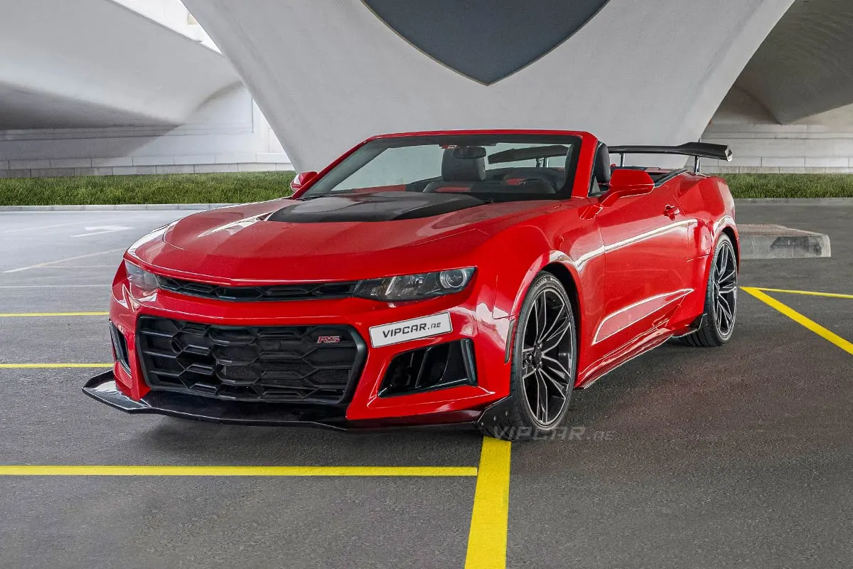 Chevrolet-Camaro-Red-Front-Side