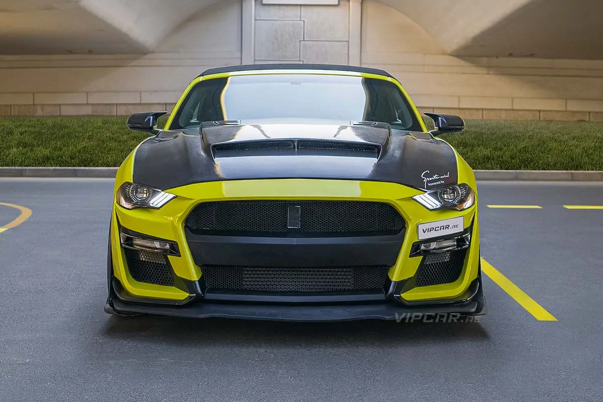 Ford-Mustang-Yellow-Front