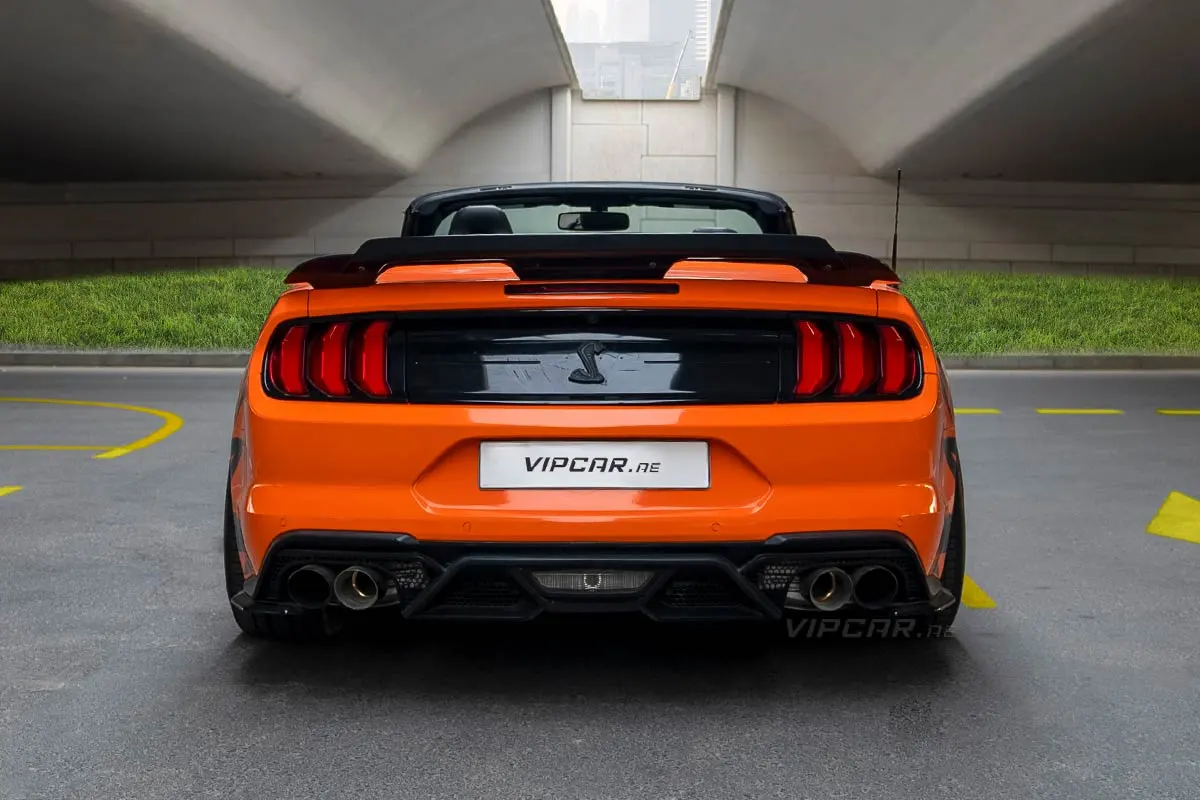 Ford-Mustang-Orange-Back