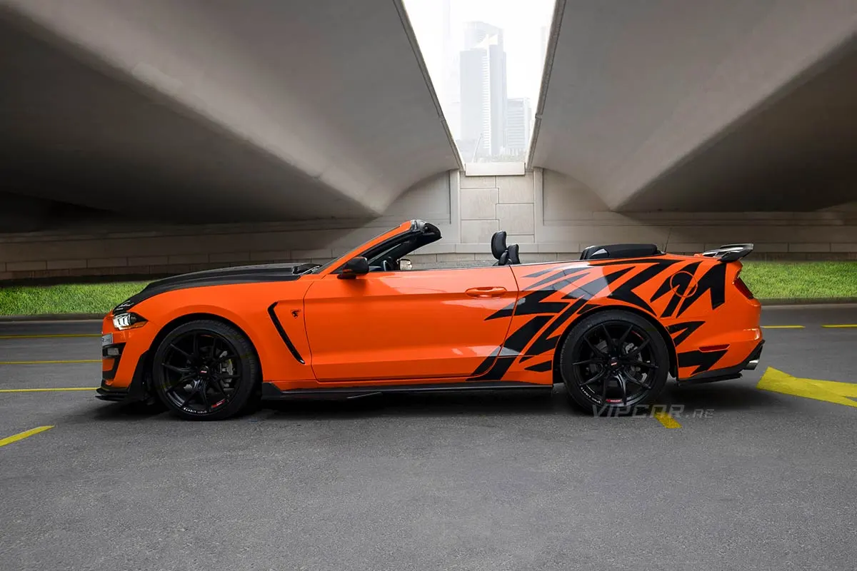 Ford-Mustang-Orange-Side