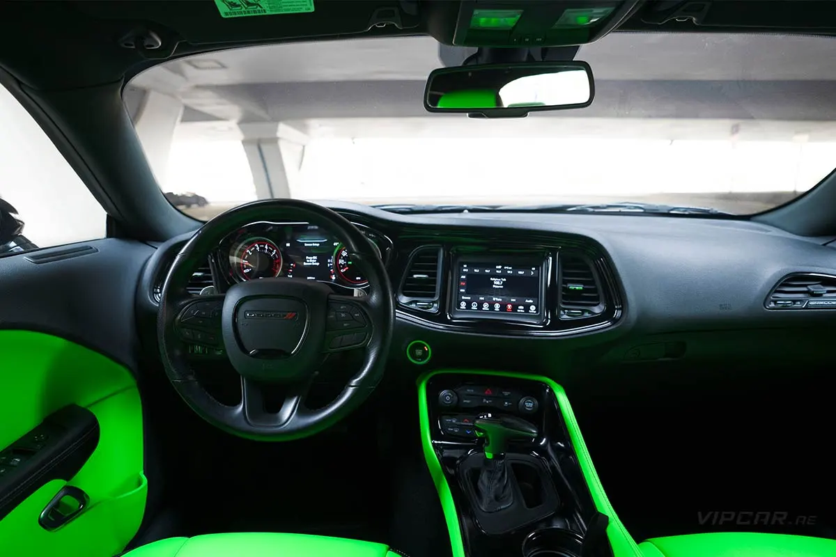 Dodge-Challenger-Black-Interior