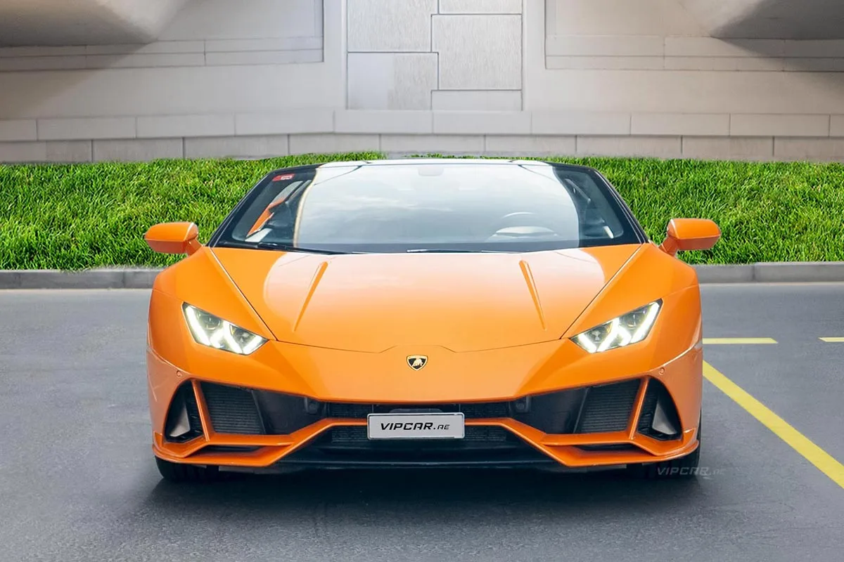 Lamborghini Huracan Evo Spyder Orange For rent