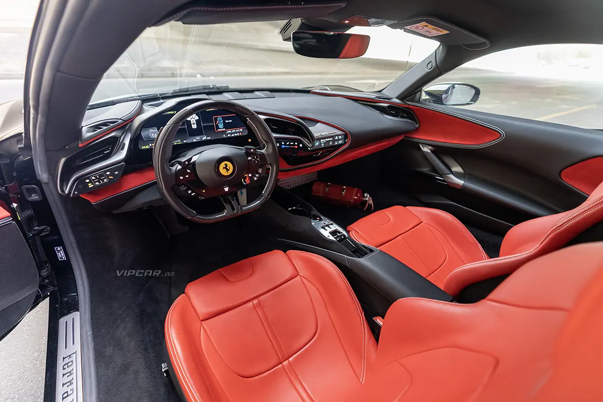 Ferrari SF90 Interior Front Seats Steering Dashboard