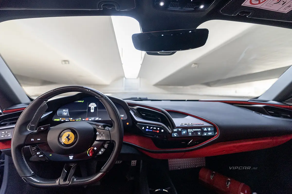 Ferrari SF90 Interior Steering Dashboard
