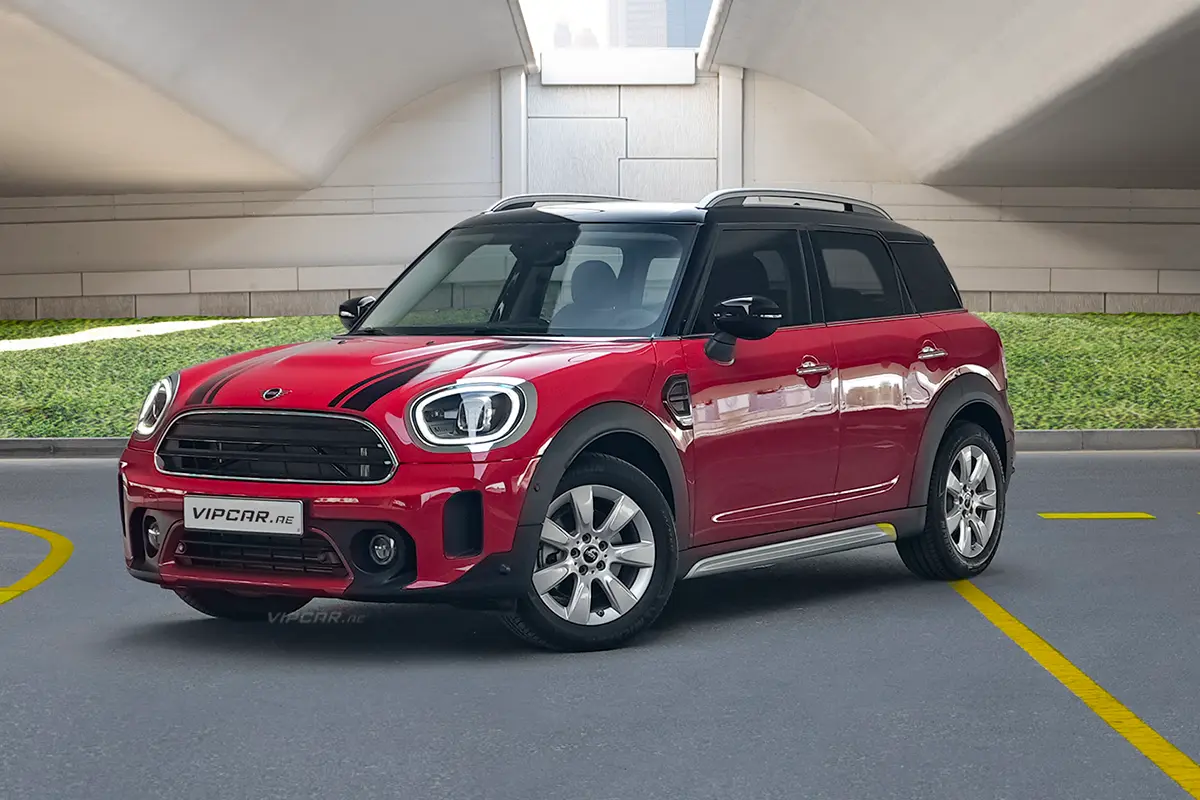 MINI COUNTRYMAN Red Front side View