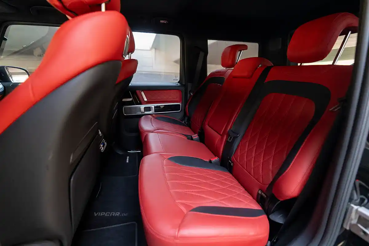 Mercedes AMG G63 Double Night Package Back Seat View