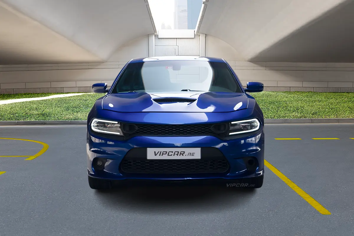 Dodge Charger Navy Blue front view