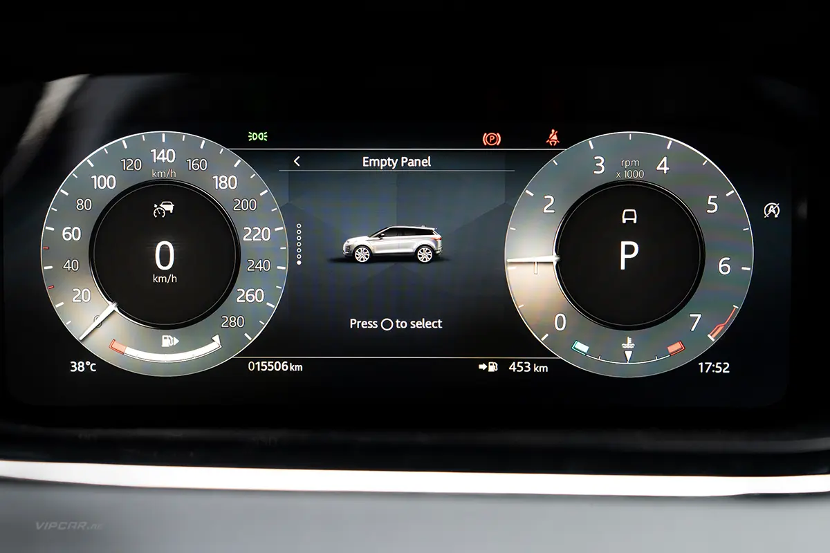 Range Rover Evoque Speedometer