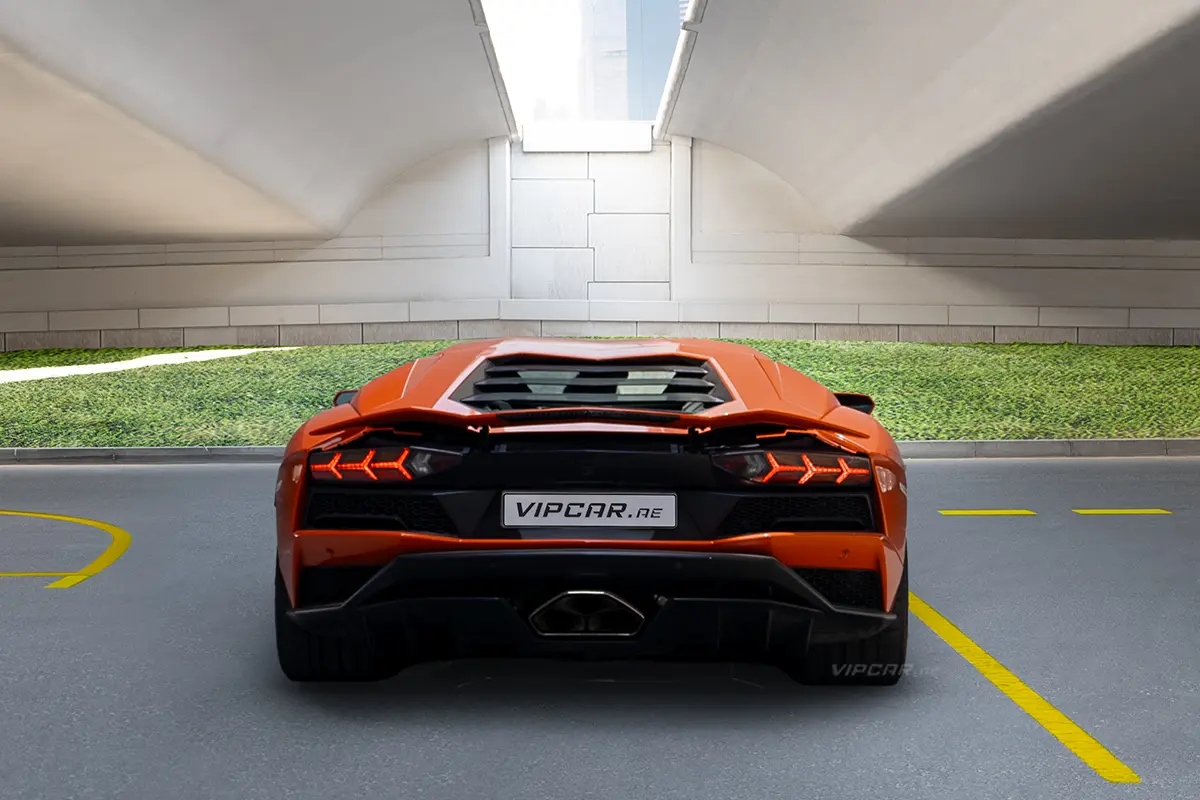 Lamborghini Aventador Back View