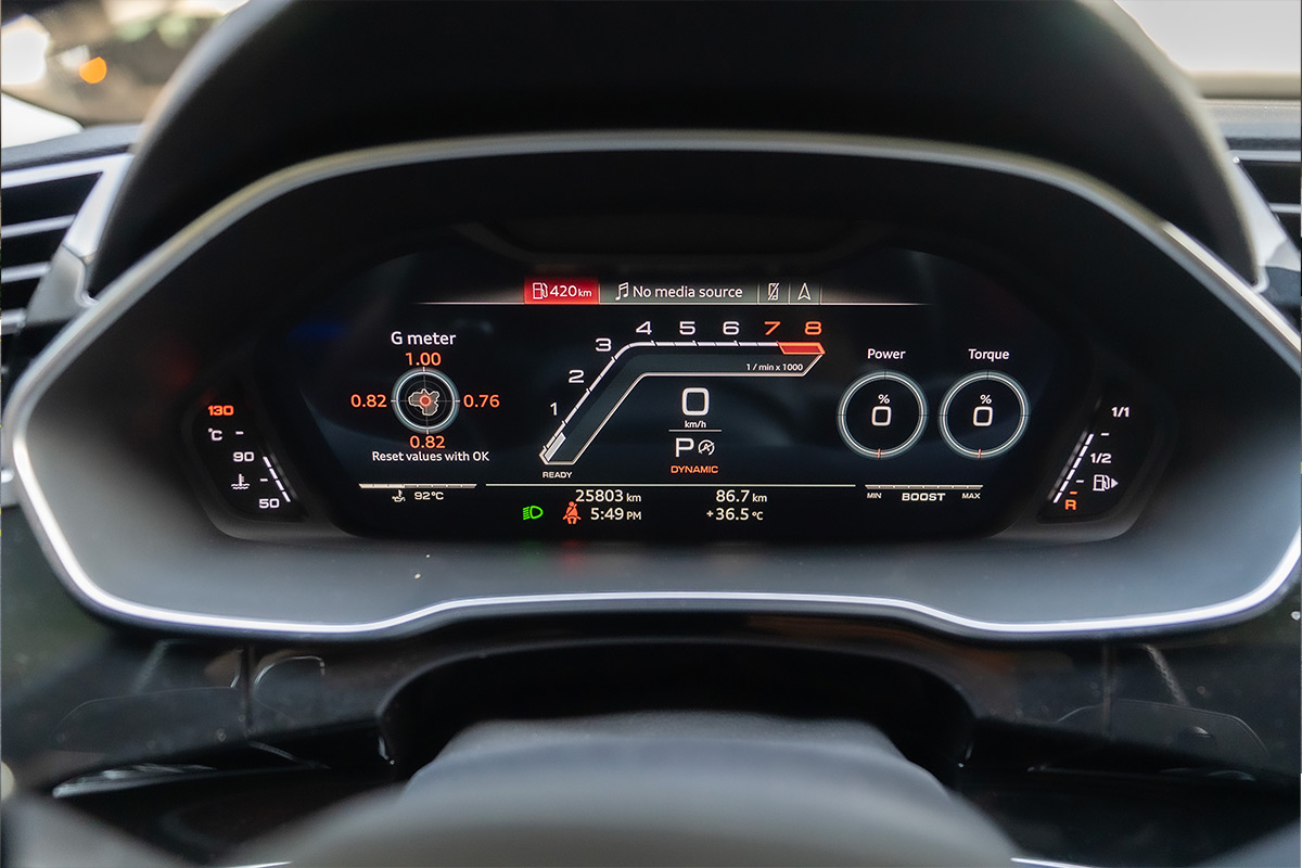 Audi RS Q3 Speedometer