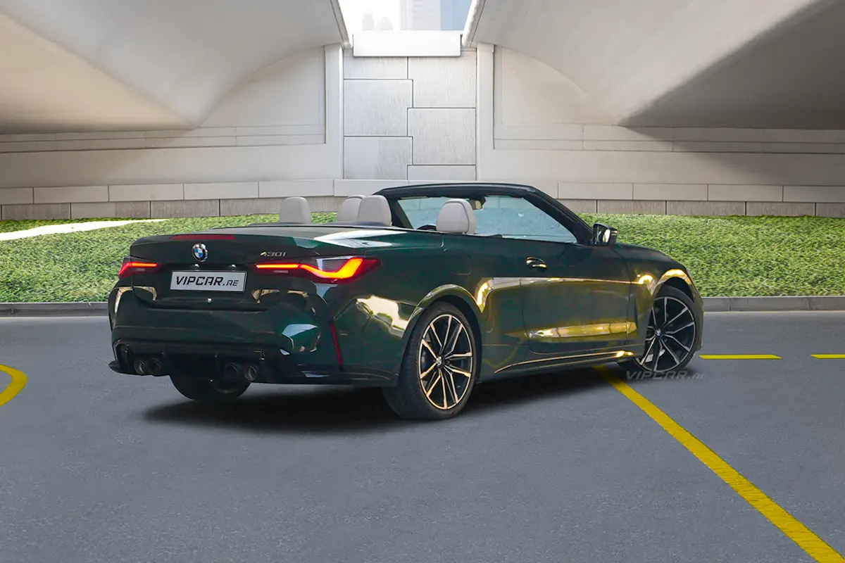 BMW 430i Convertible Back Side View