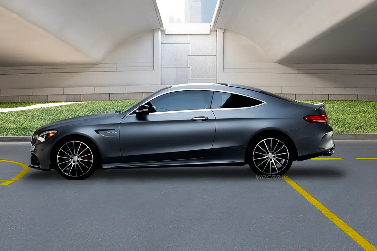 Mercedes C300 Coupe with c63 kits Exterior side view